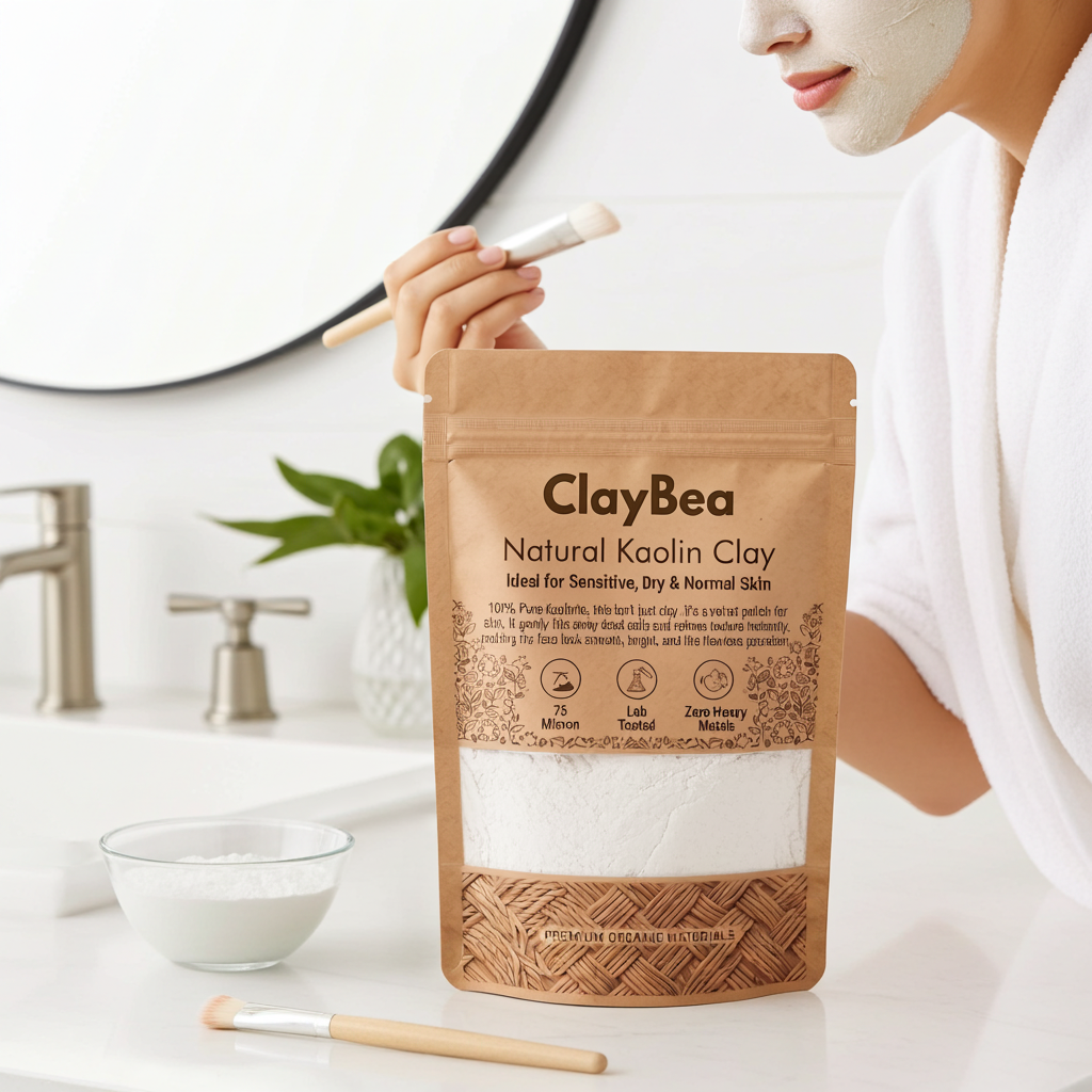 ClayBea Natural Kaolin Clay Velvet-Powder